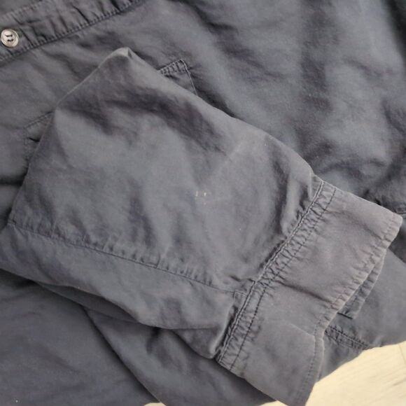 James Perse Double Cloth Shirt Mens Size 3 Long Sleeve Button Up - Picture 5 of 5